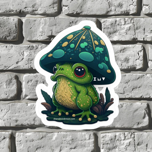 Frog Shroom Bud Sticker