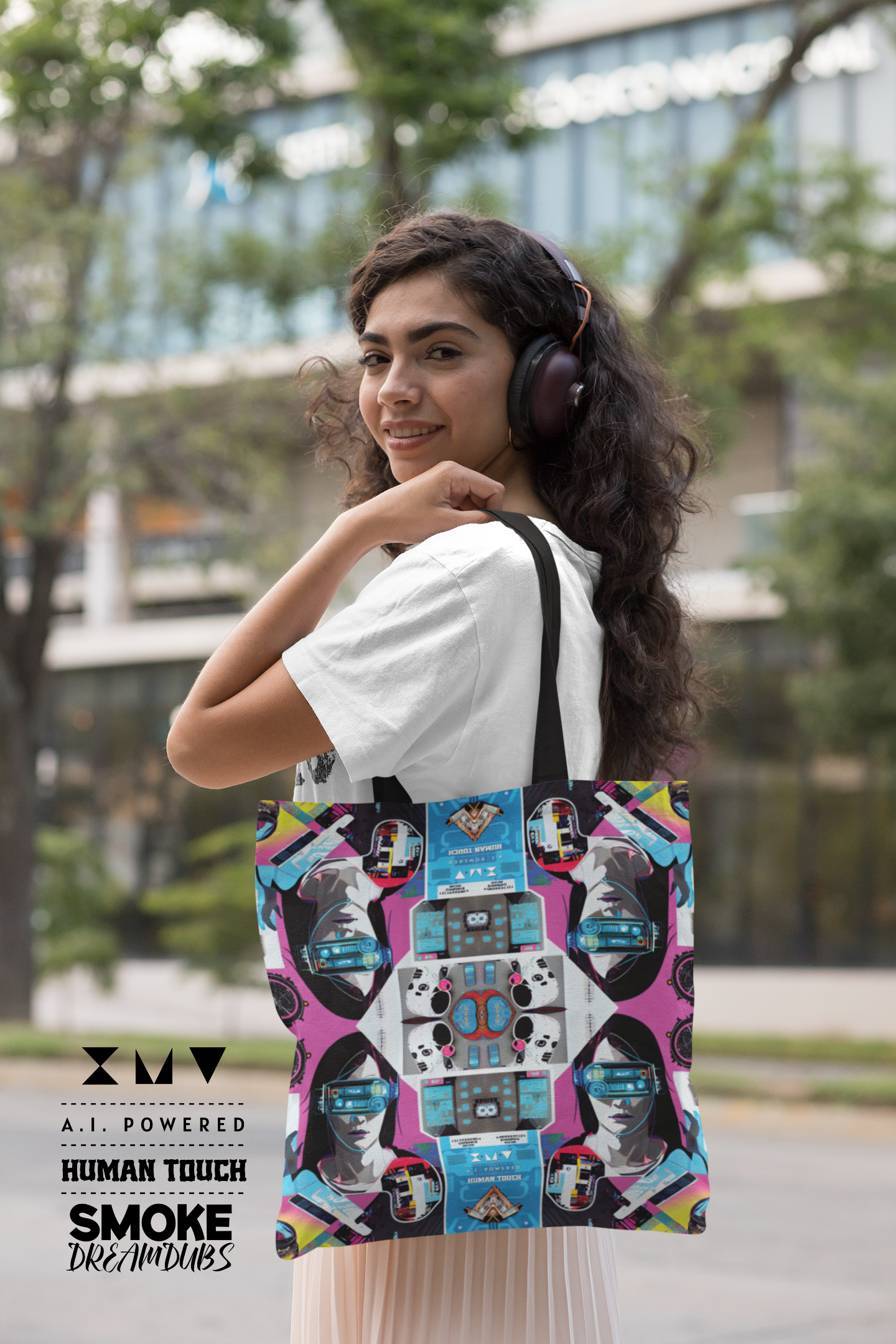 Cyber Vision Girl - Tote bag